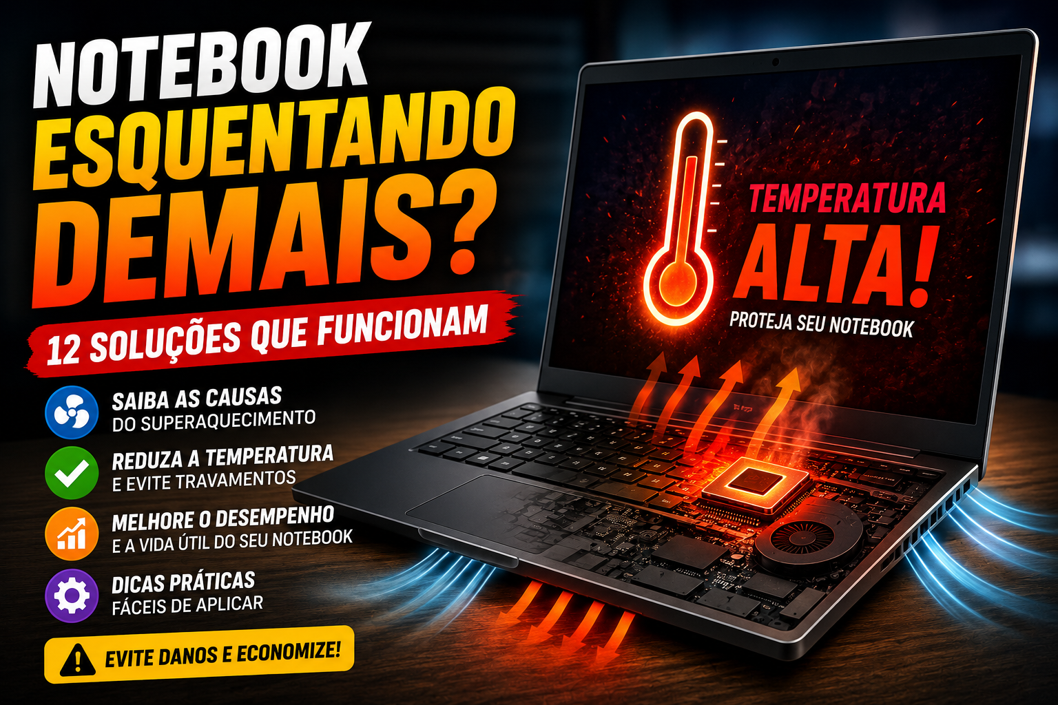 notbook esquentando ?o que fazer?
