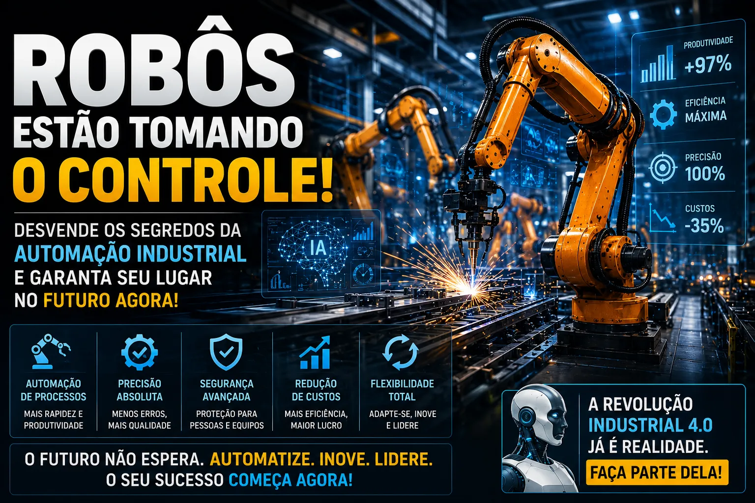 Robôs Estão Tomando o Controle! Desvende os Segredos da Automação Industrial e Garanta Seu Lugar no Futuro AGORA!